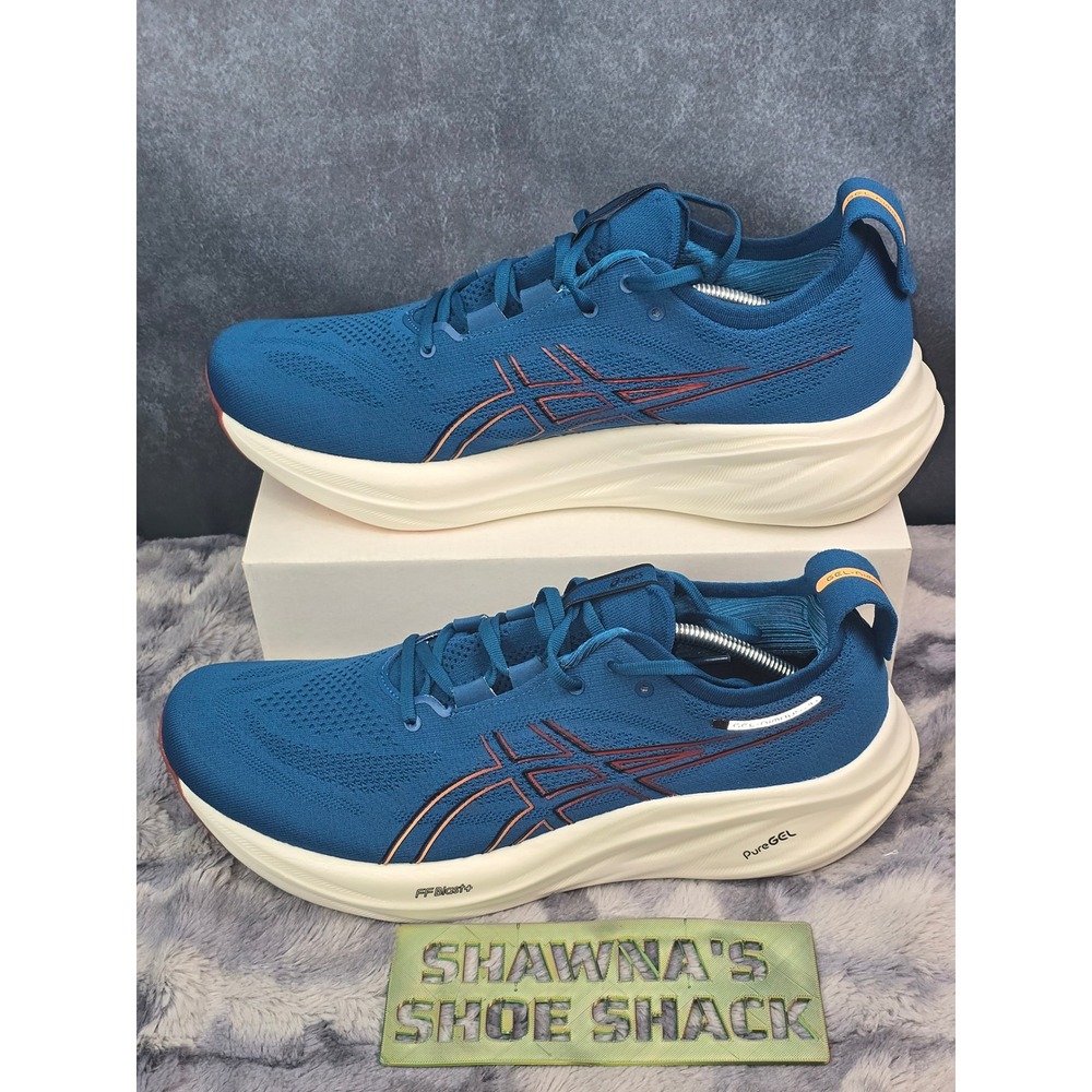 NWOT Asics Gel-Nimbus 26 Blue Expanse Running Shoes Mens SZ 12.5